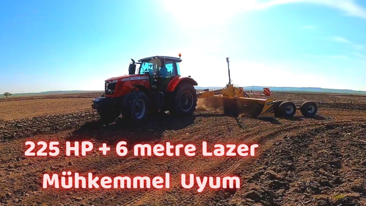 Massey Ferguson 7720S Dyna VT//İlgi Omega 6 metre Lazerli Tesviye