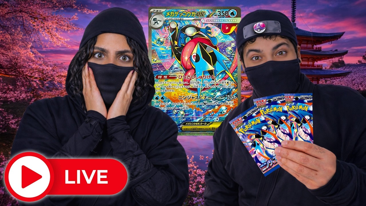 🔴 *LIVE* NEW POKEMON SET NINJA SPINNER! (Rip & Ship)