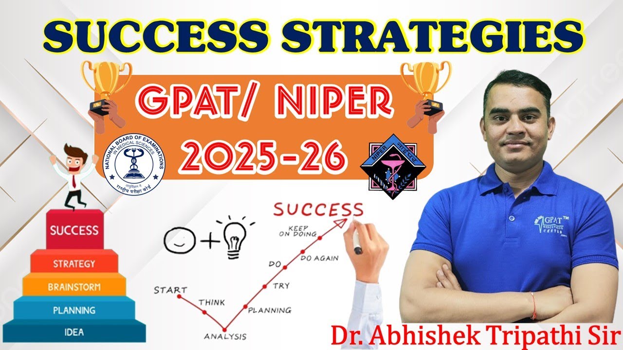 SUCCESS STRATEGIES | FOR GPAT, NIPER- 2025-26 | BY- DR. ABHISHEK TRIPATHI SIR | MOTIVATION, PLANNING