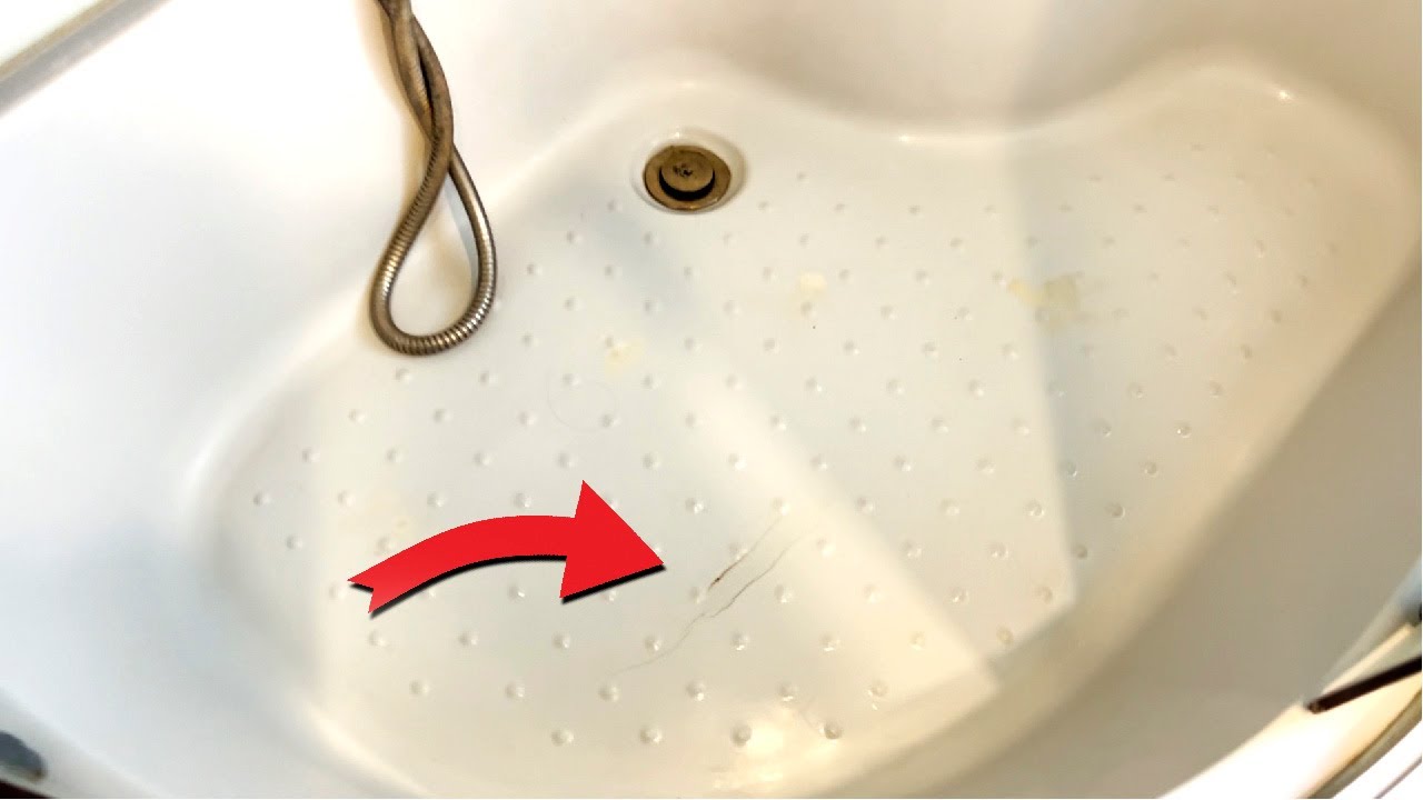Temporary but quick repair of a cracked acrylic bathtub with your own hands