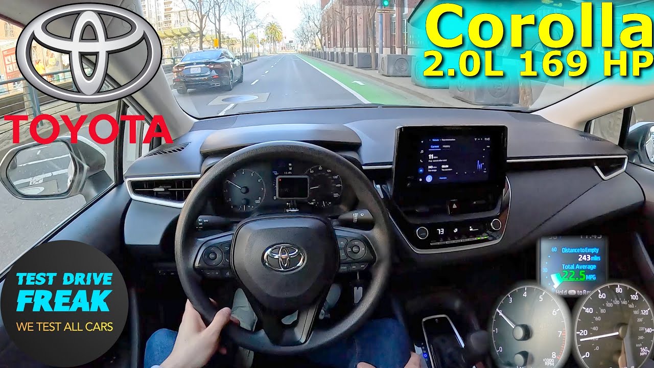 2024 Toyota Corolla 2.0 LE 169 HP CITY POV DRIVE in San Francisco with Fuel Consumption