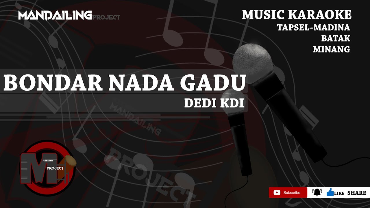DEDI KDI - Bondar Nada Gadu (Musik Karaoke)