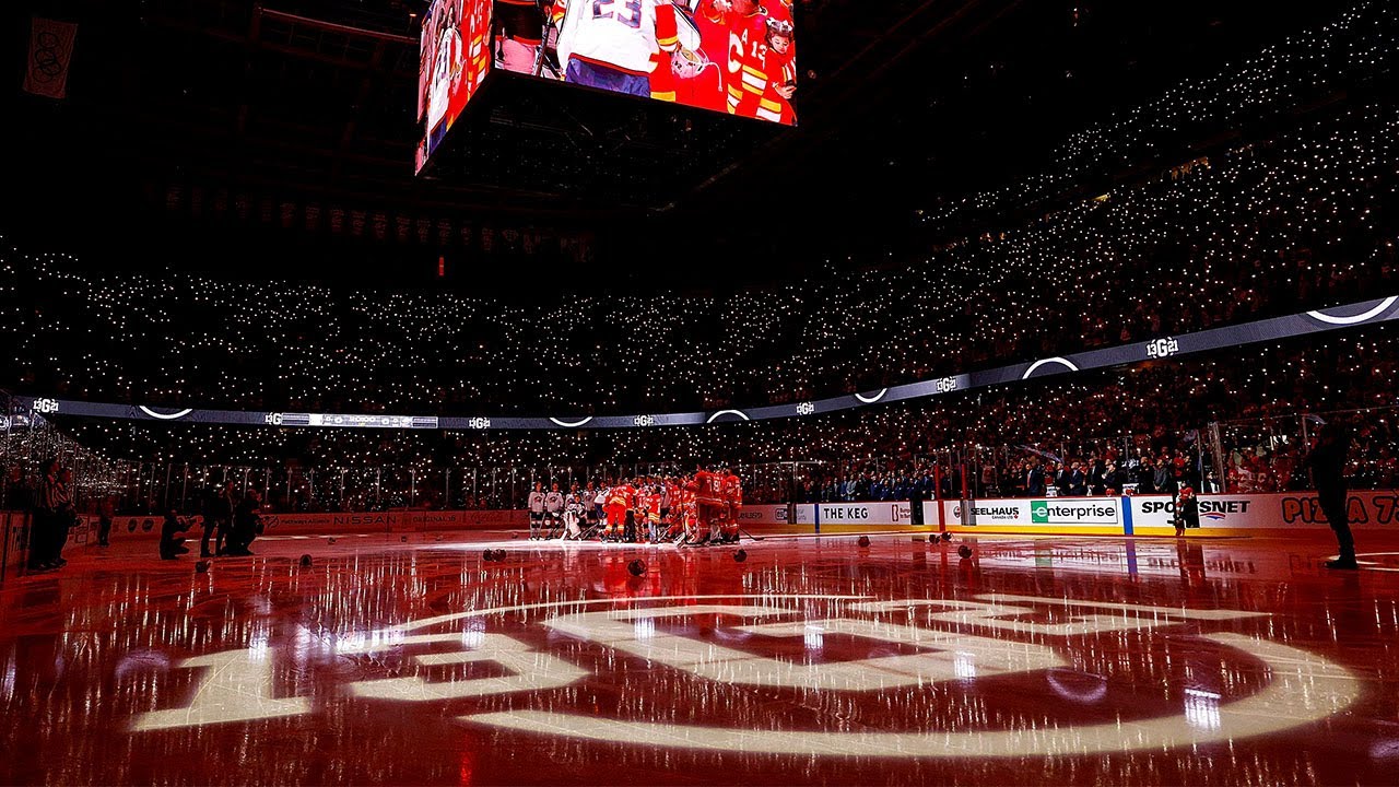 Flames & Blue Jackets Unite to Celebrate Johnny Gaudreau's Legacy ❤️🔥
