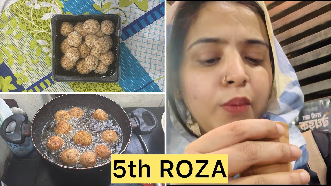 5th ROZA IFTAR || POTATO CHEESE BALLS 🤤AND FRUIT CREME BANAYI IFTAR ME || RAAT ME PEENE GAYE CHAYE 