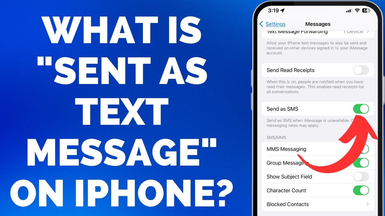 What is Sent as Text Message on iPhone? (3 Steps)