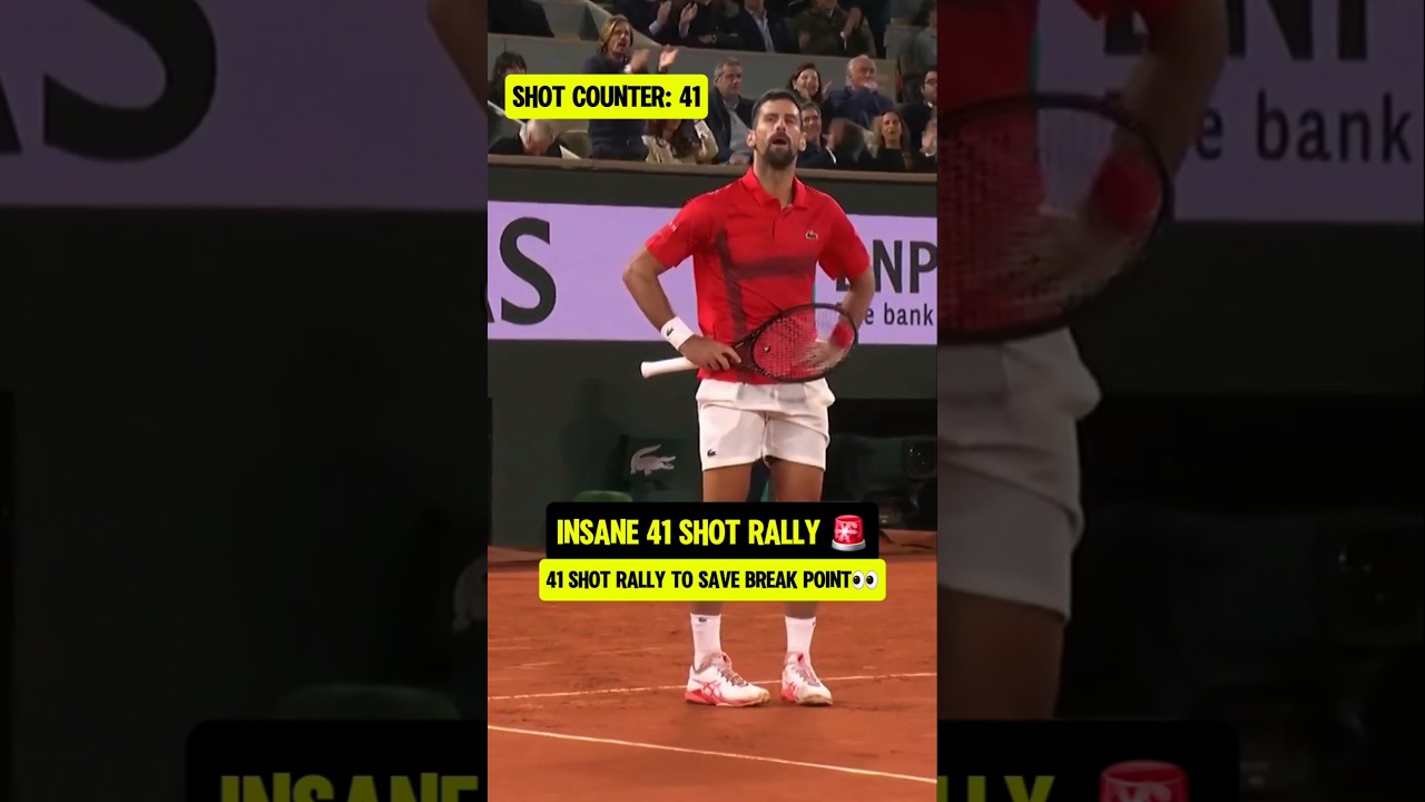 Tennis GOAT had a 41 shot rally👀