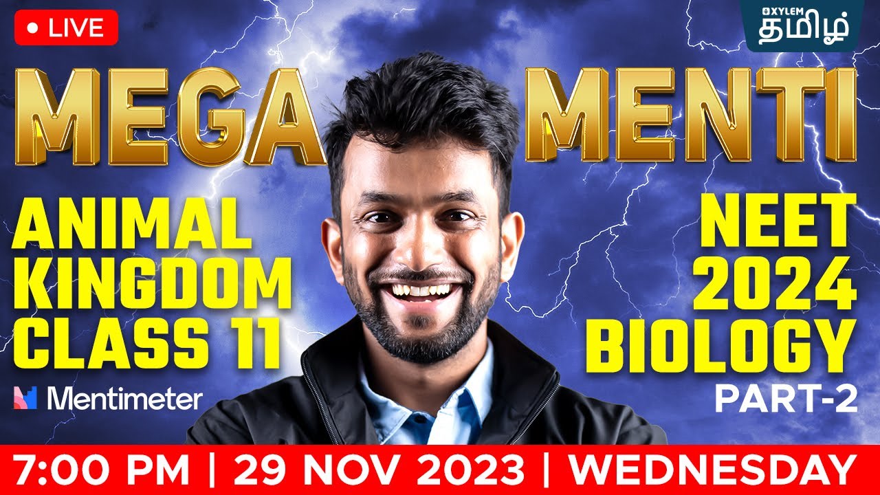 🔥MENTI : Animal  Kingdom - Test your preparation for NEET 2024 | Xylem NEET Tamil