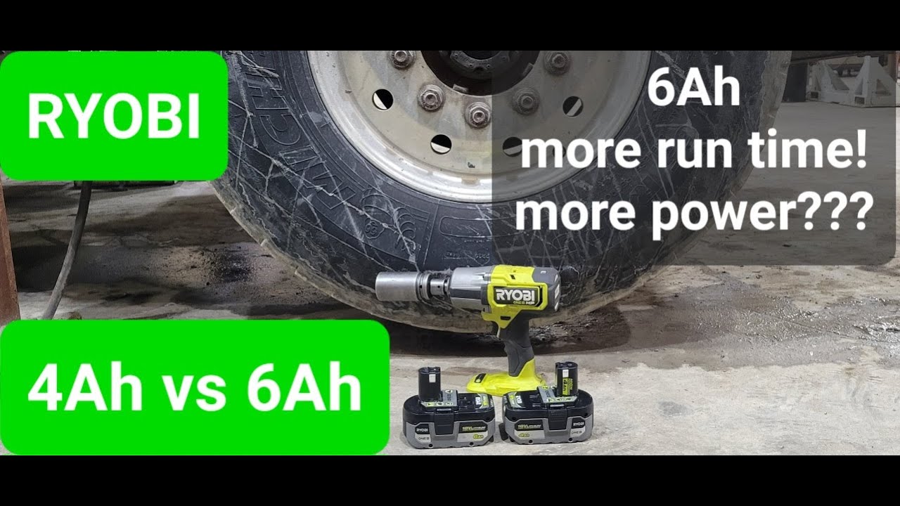 Ryobi tools get more power using 6Ah battery???