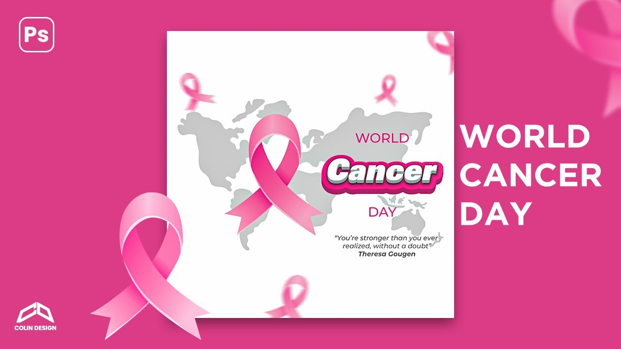 World CANCER Day | How to Make Social Media Poster Design