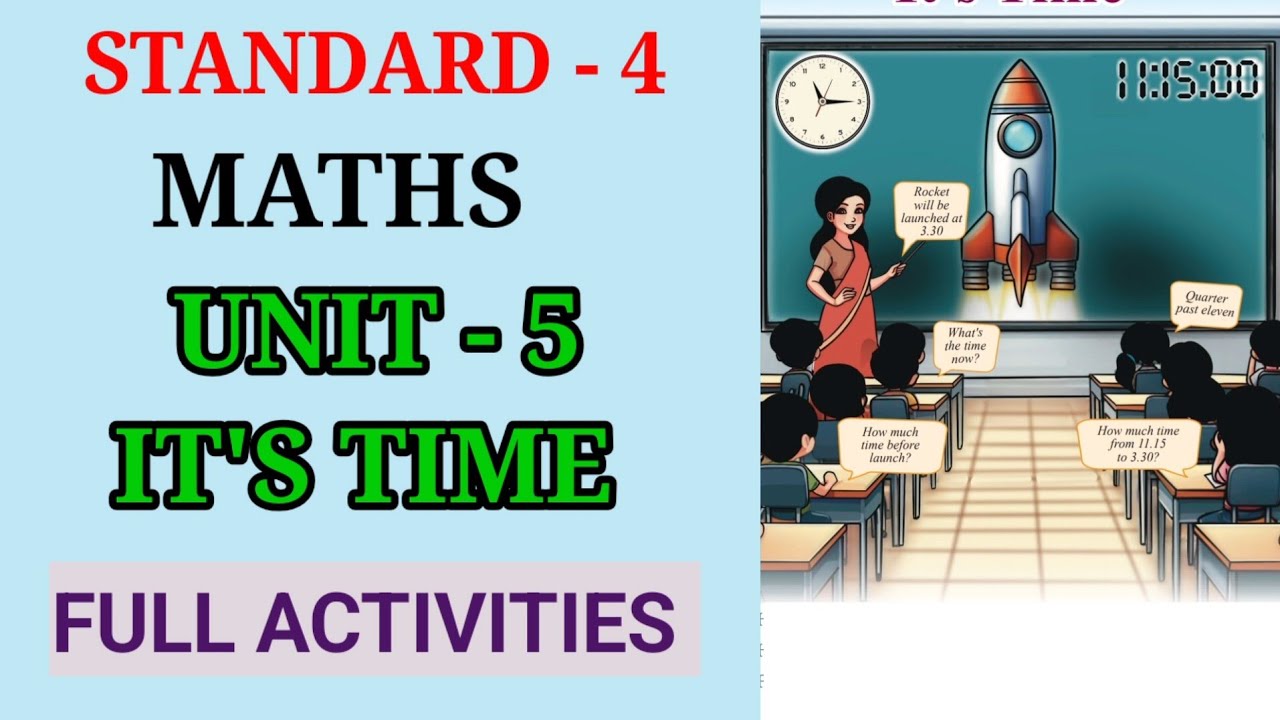 IT'S TIME STD 4 MATHS UNIT 5 ACTIVITIES | IT'S TIME CLASS 4 MATHS CHAPTER 5 FULL ACTIVITIES
