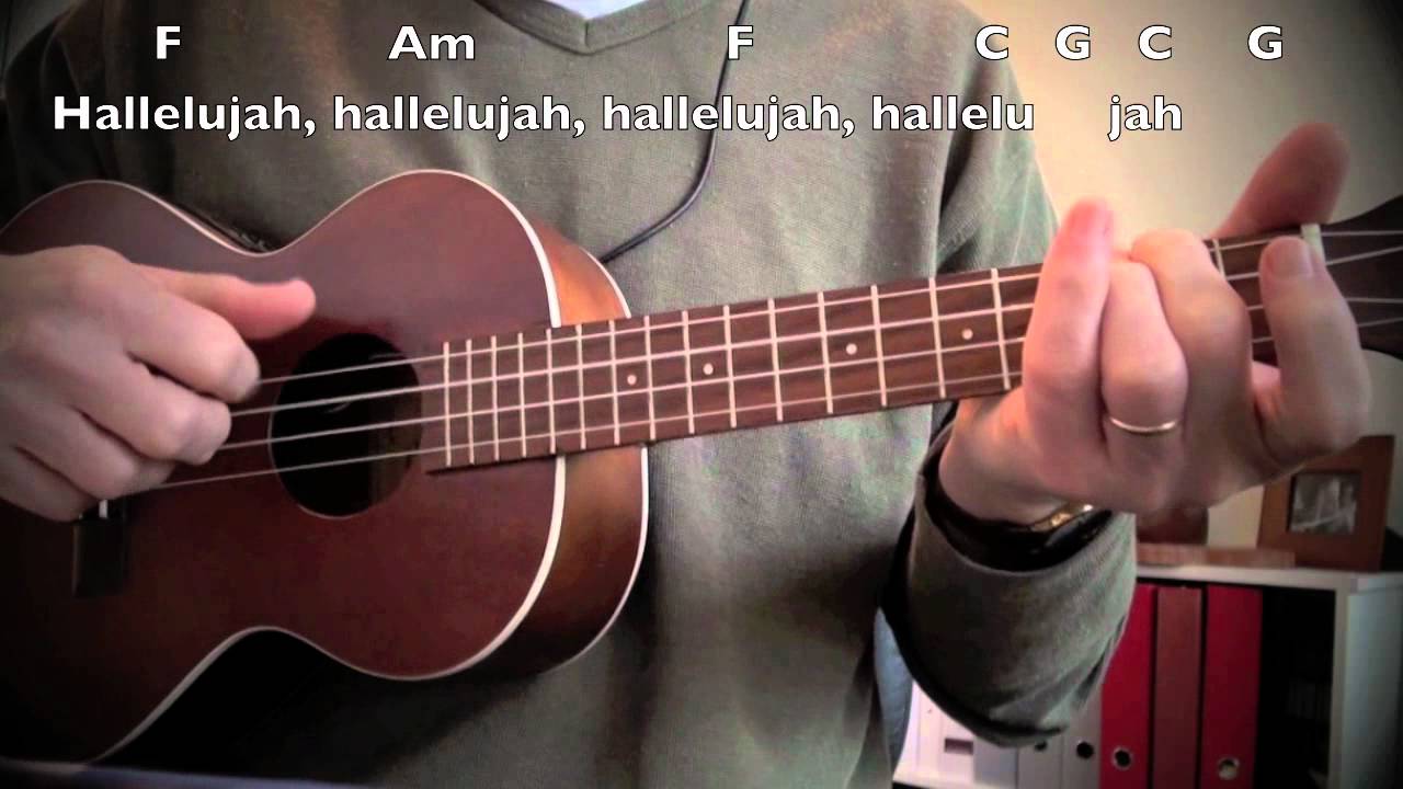 Hallelujah cover, Ukulele with Chords, Lyrics