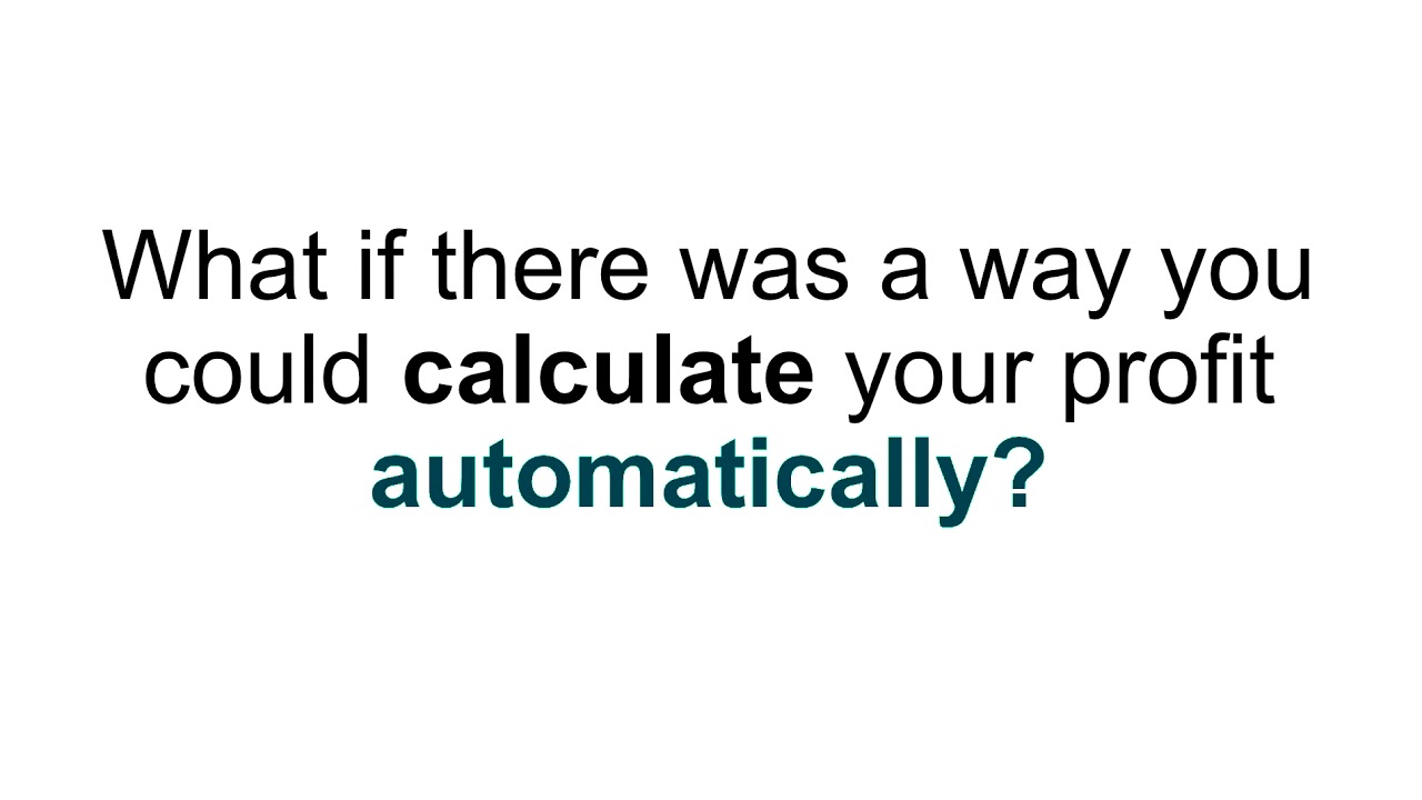 How Much Profit Did your Shopify Store Make Today? || Profit Calc