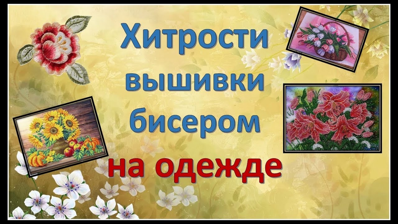 Вышивка бисером на одежде. Как вышить бисером на одежде.