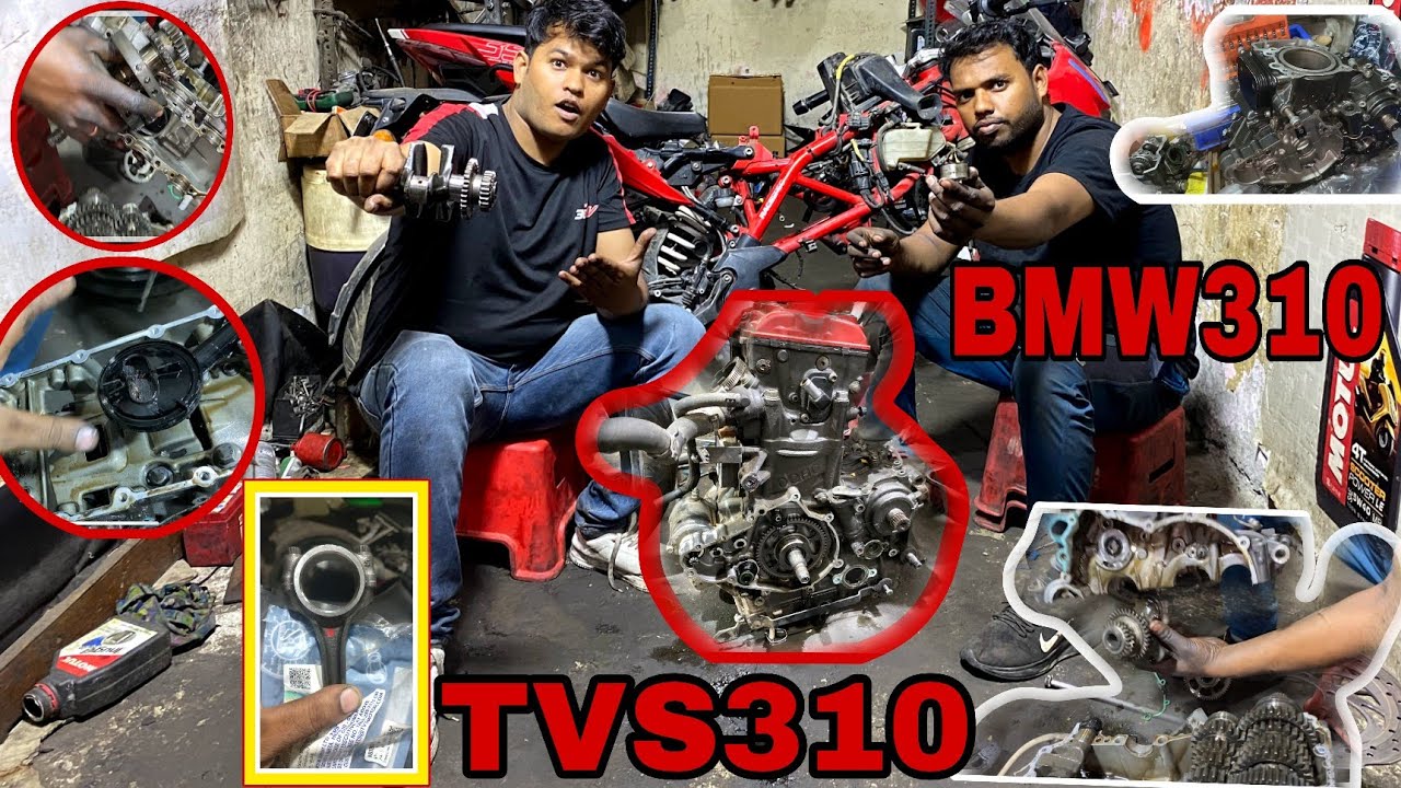Apache 310 engine fitting | cylinder kit fitting Crack assembly | Piston |#tvs310#bmw310#asprobiking