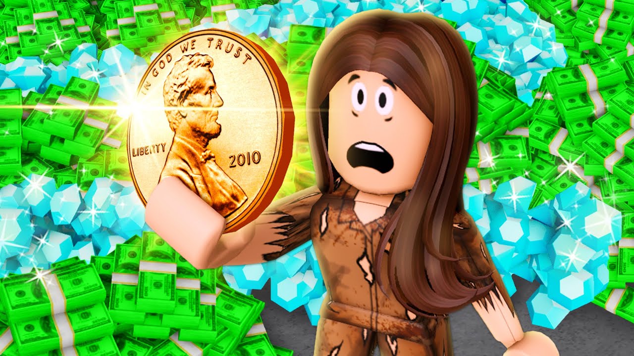 Один пенни превратил её в триллионера! (Фильм Roblox)