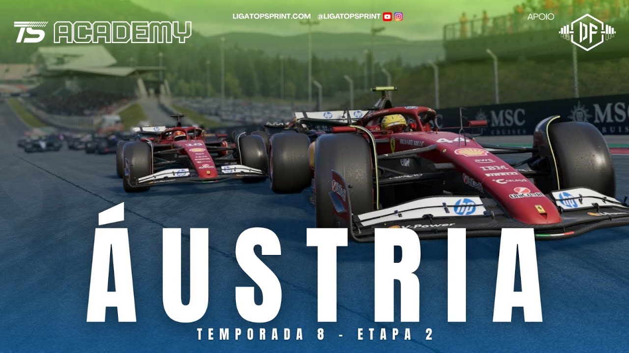 Top Sprint Academy - F1 25 | GP da Austria  - Etapa 2 - Temporada 8 | Narração Silvio Samer