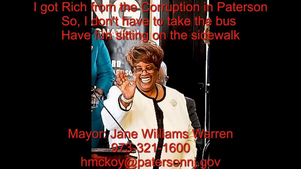 Jane Williams Warren, Paterson Mayor Forces High School Students, Poor, and Handicap to Stand