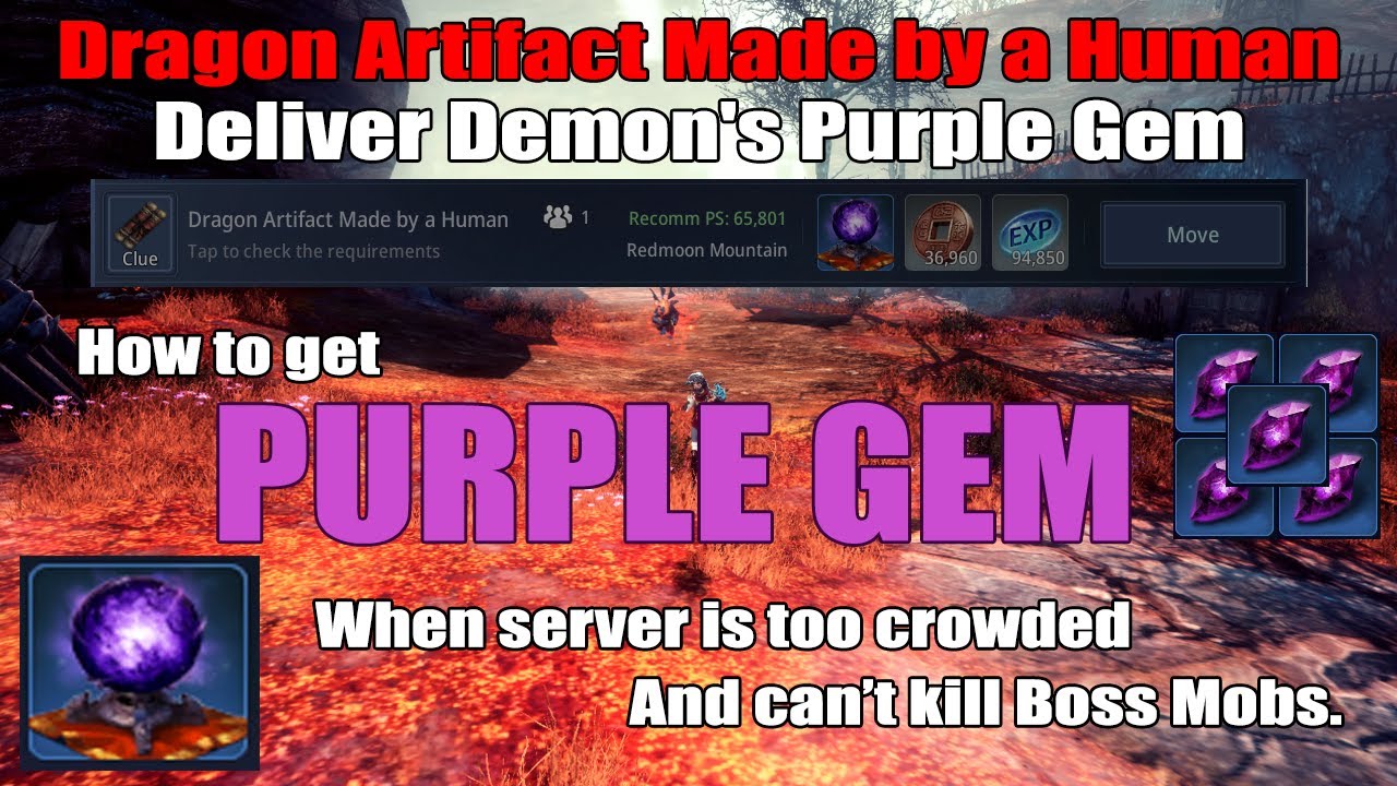 Dragon Artifact Made by a Human - Deliver Demon's Purple Gem