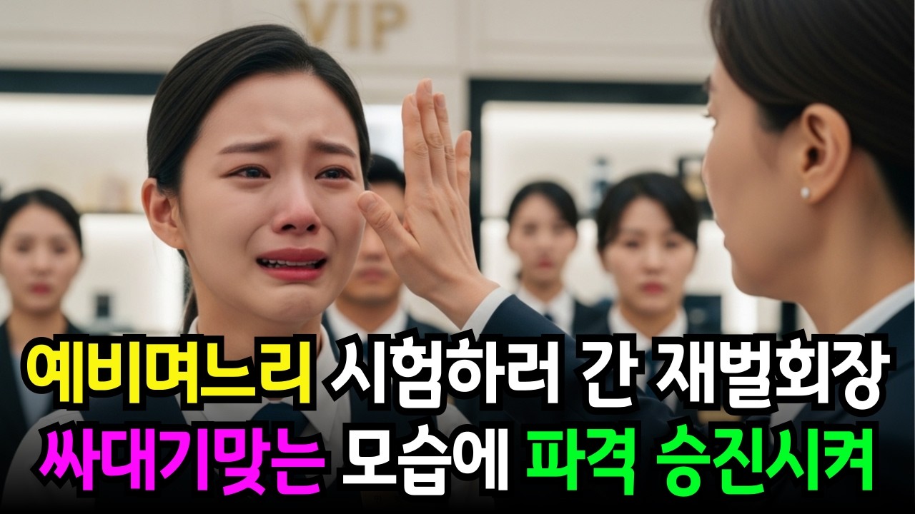 예비며느리 시험하려고 일하는백화점에 갔다가 부장에게 뺨 맞는 걸 본 순간 파격 승진시켜버린 재벌회장 시아버지 - 사연드라마 감동사연 시니어사연