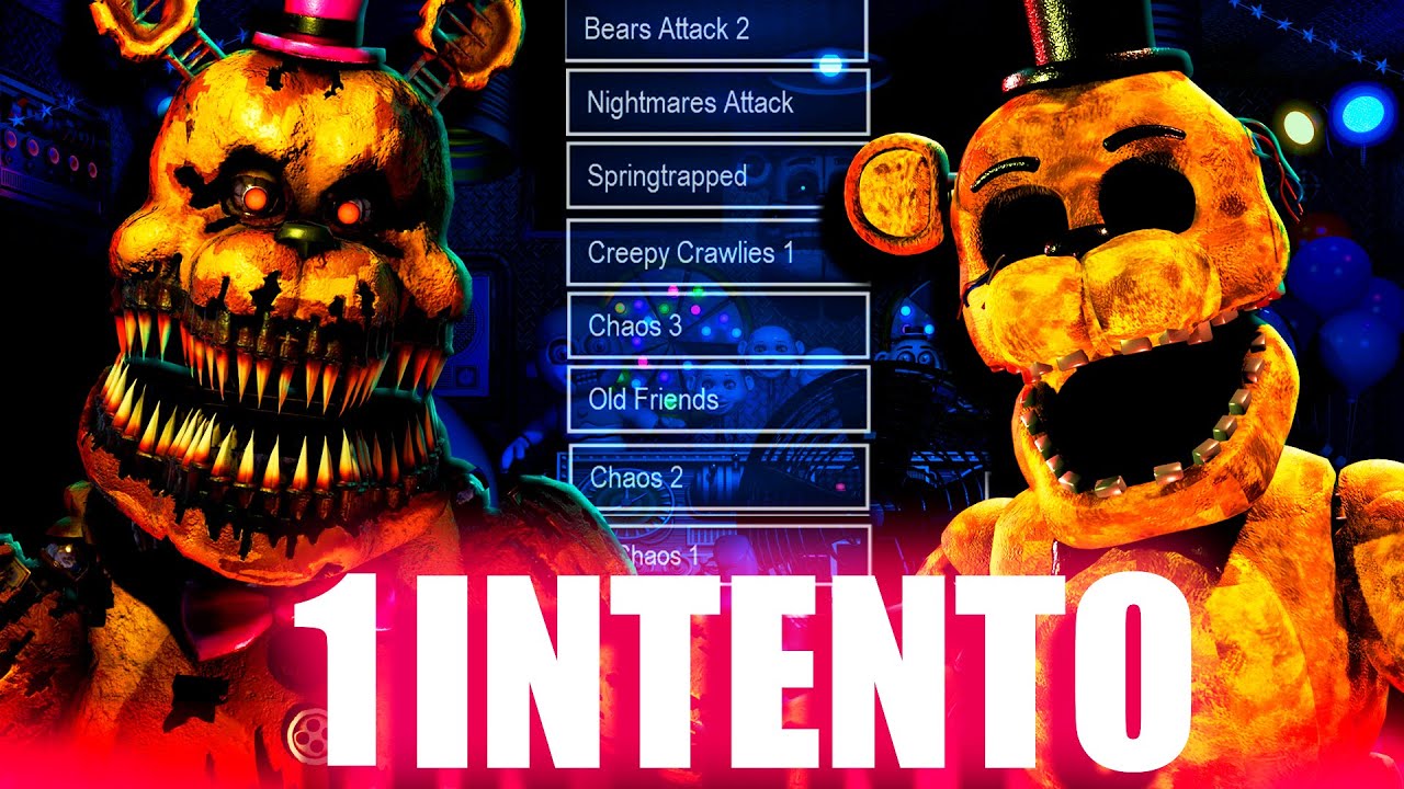 Me Pase TODOS los RETOS de FNAF UCN SIN MORIR (16 Noches Seguidas)