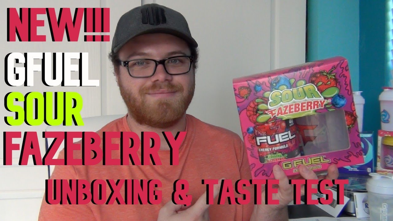 NEW! Sour FaZeberry GFuel (Unboxing and Taste Test!)
