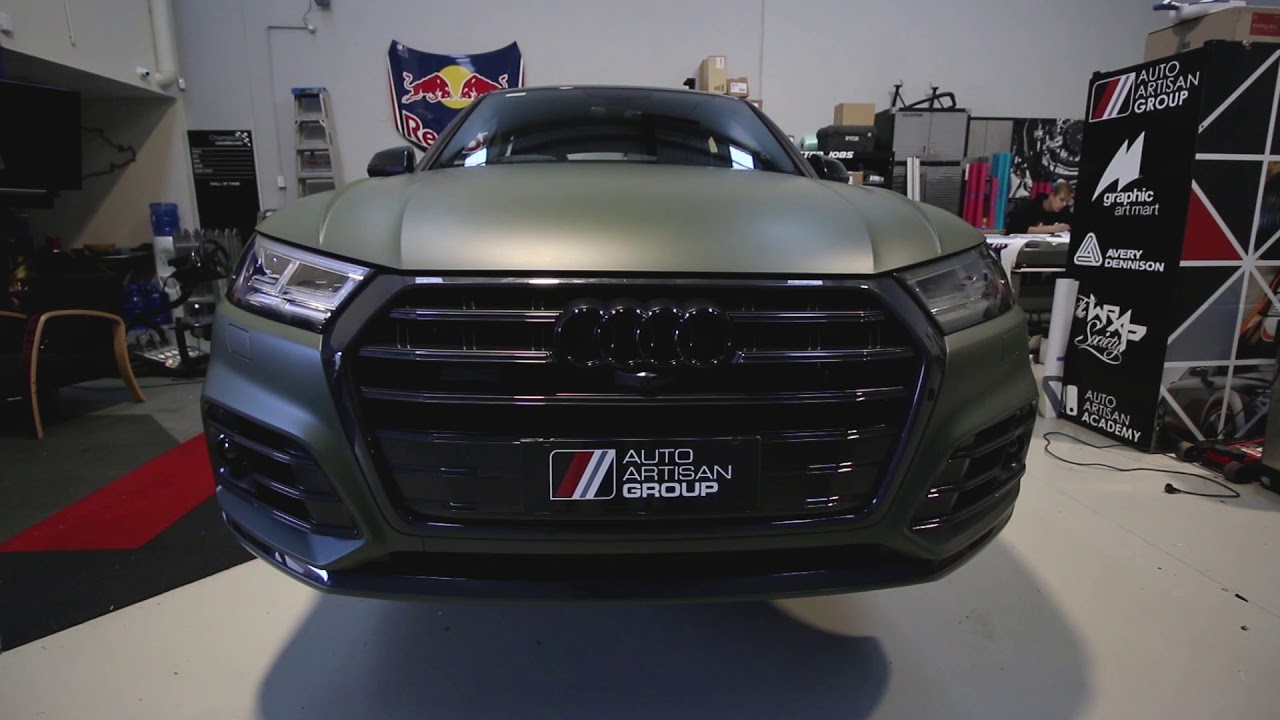 Audi SQ5 Matte Military Green Vinyl Wrap | Sydney | best wrapped cars by vehicle wrap specialists