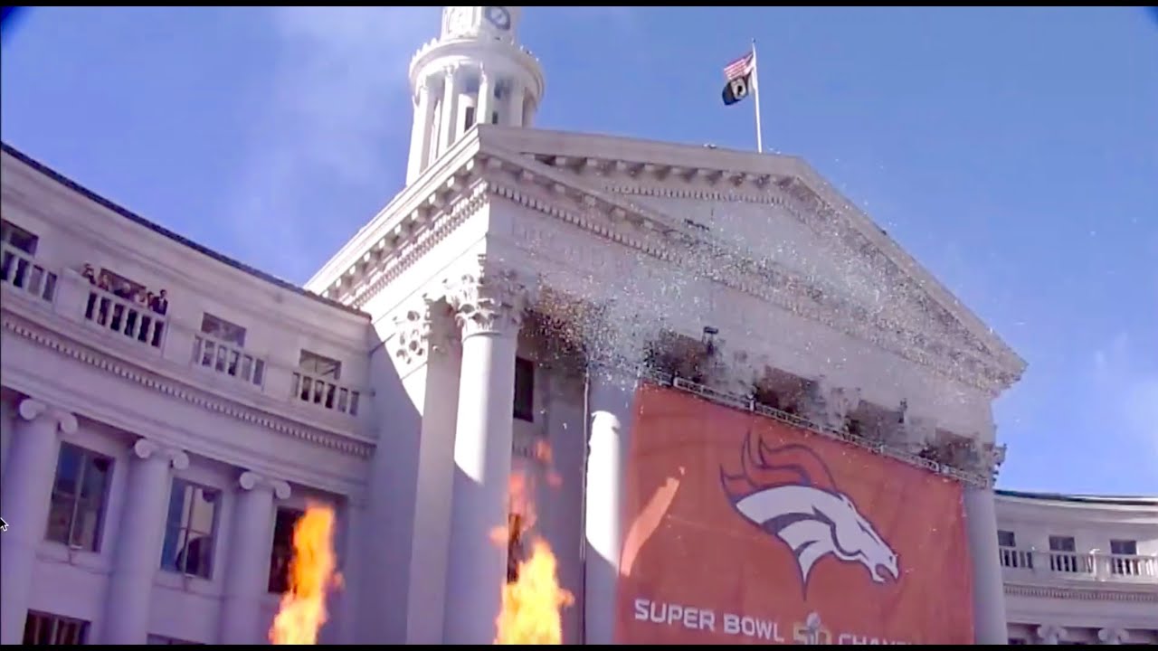 Denver Broncos Official Super Bowl 50 Parade through Denver!!!