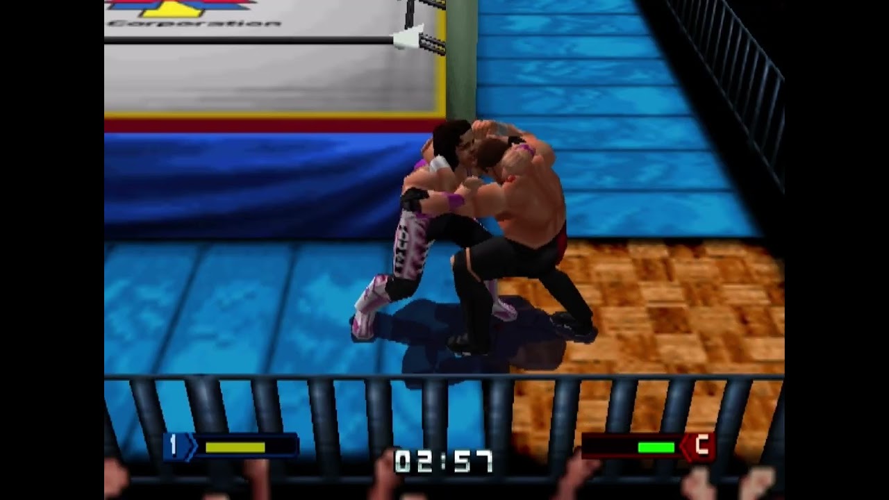 Virtual Pro Wrestling 2 Freem Edition Matches - Bret Hart vs. Samoa Joe