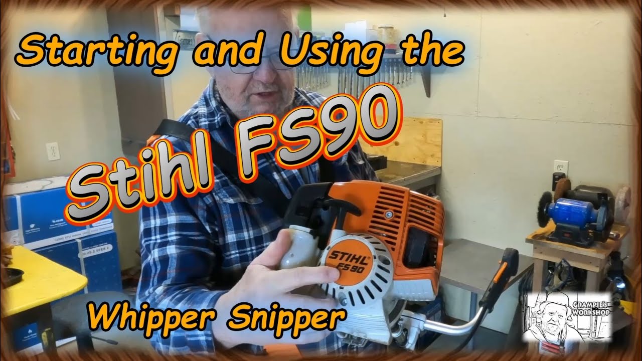 Starting and Using the Stihl FS90 Whipper Snipper