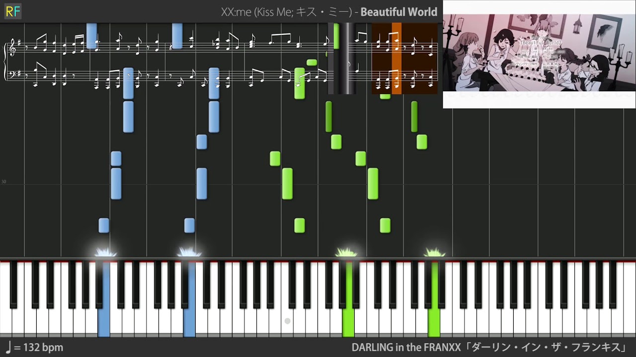 【TV】Darling in the FranXX Ending 3 - Beautiful World (Piano)