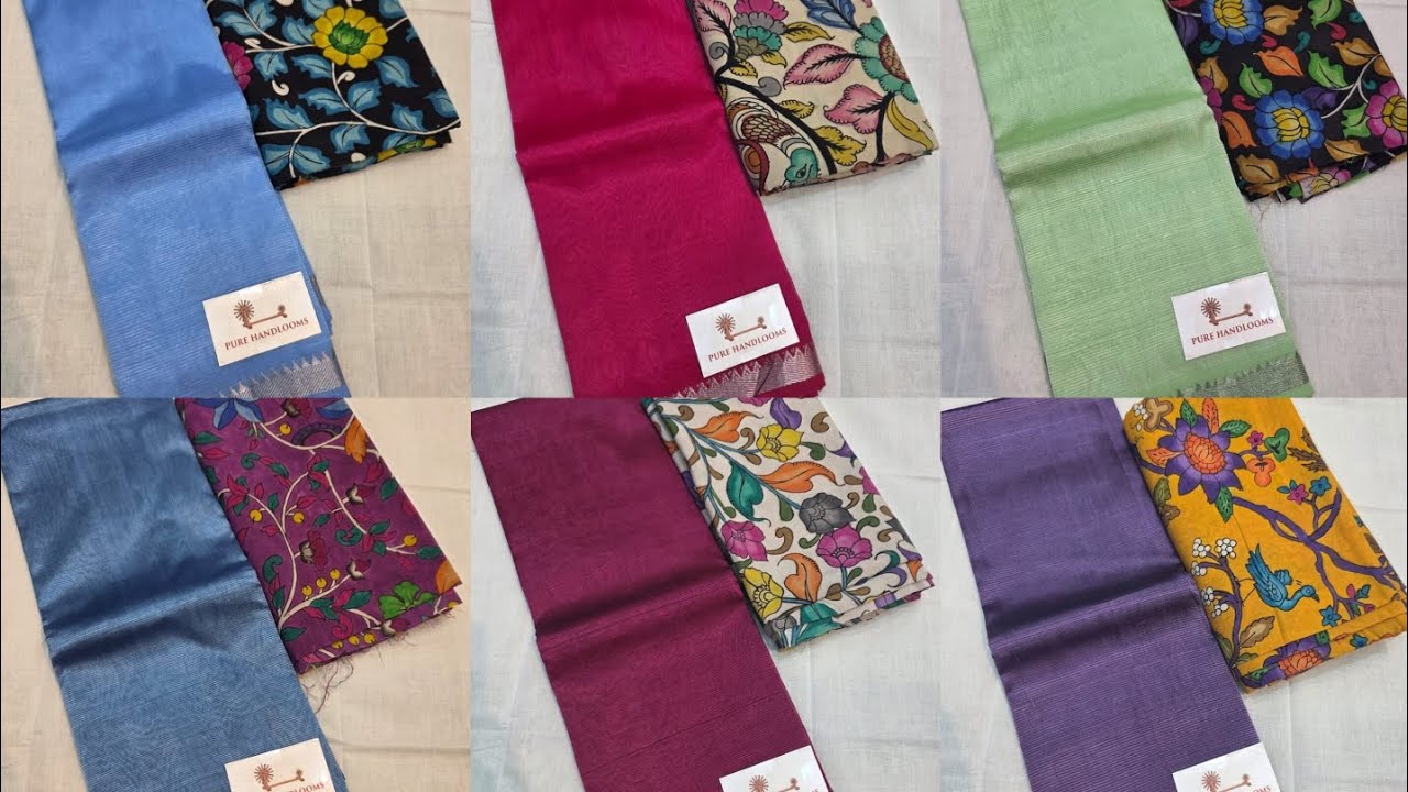 САРИ МАНГАЛГИРИ РУЧНОГО ТКАНИ || БЛУЗКА РУЧКА КАЛАМКАРИ