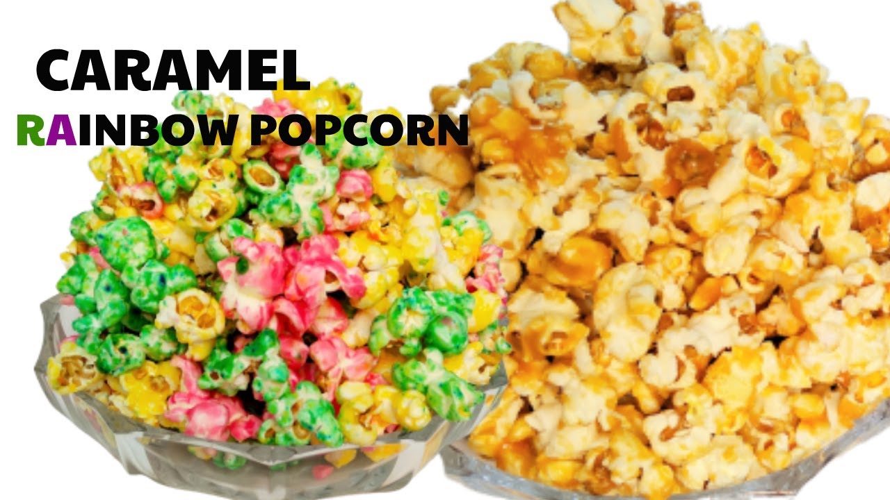 HOW TO MAKE NIGERIAN CARAMEL AND RAINBOW POPCORN FOR KIDS