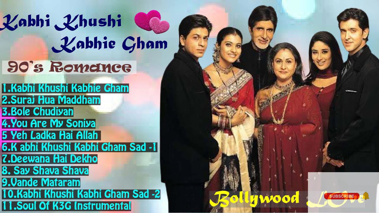 Kabhi Khushi Kabhie Gham  All Songs JUKEBOX ,Shahrukh Khan & Kajol