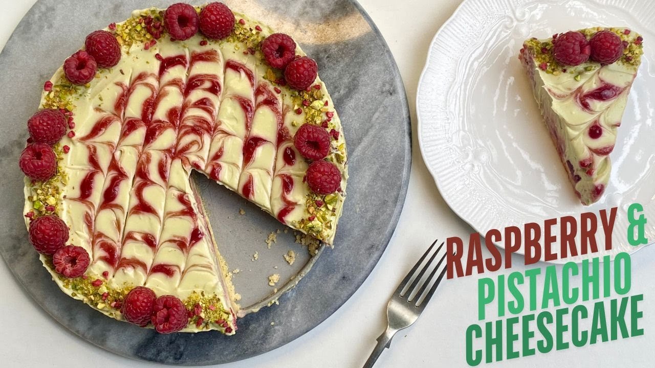 Sweet, Tangy, Crunchy - The Perfect Raspberry Cheesecake with Pistachios Everyone Will Love!