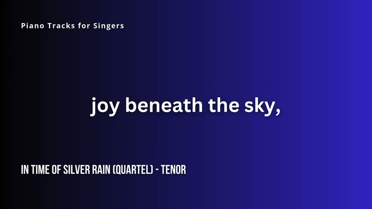 In time of silver rain (Quartel) - tenor learning track