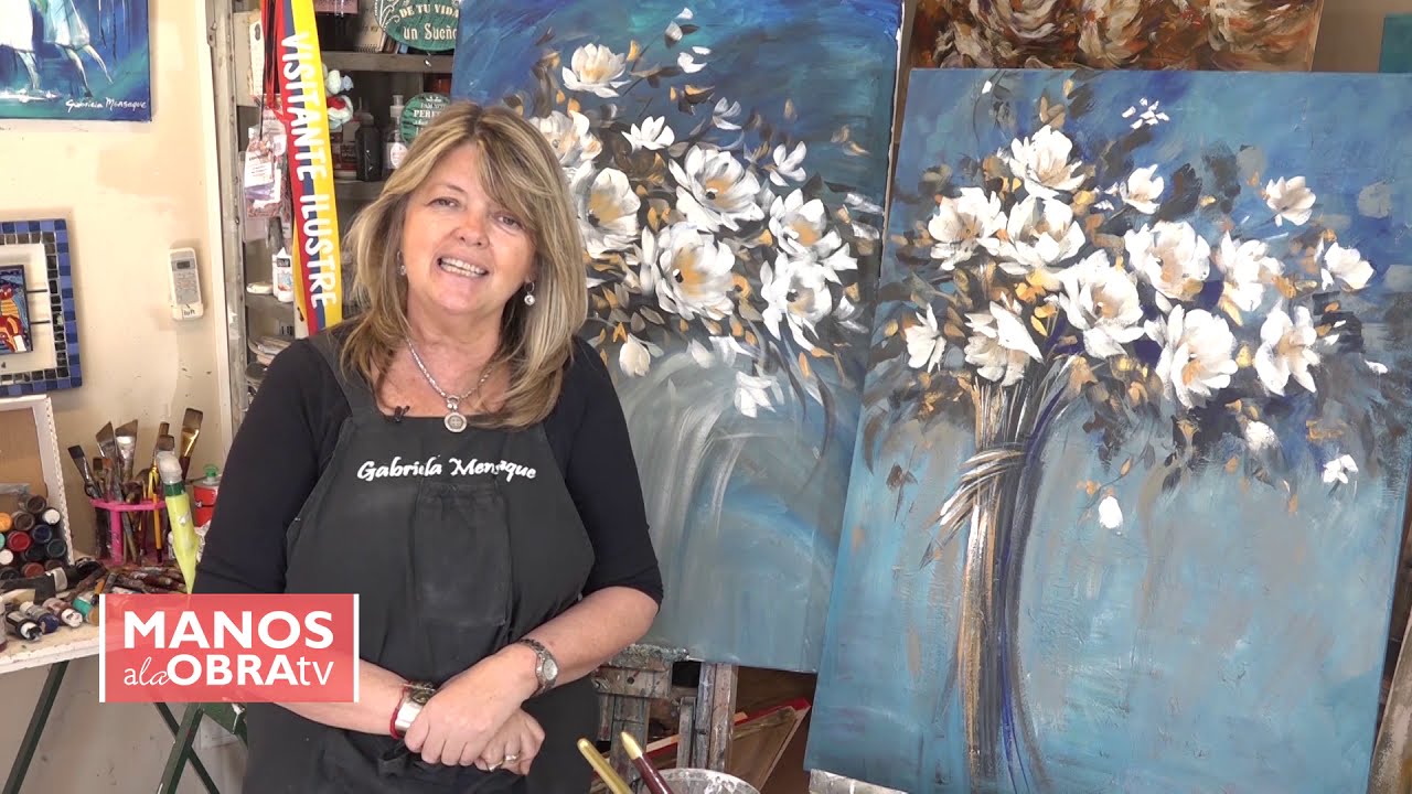Manos a la Obra TV  2019  Programa 75 Pintar Flores - Sellos - Pintura Decorativa