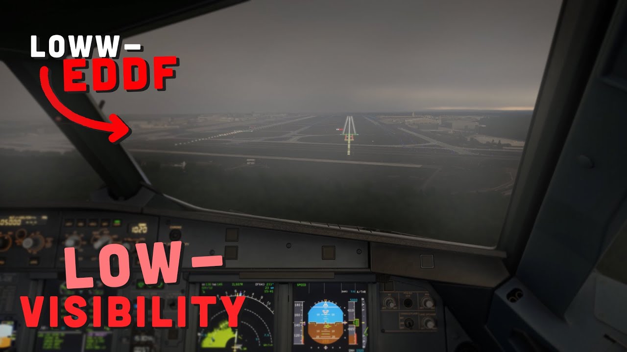 Schlechte Sicht in Frankfurt | Im A321 auf Vatsim LOWW-EDDF