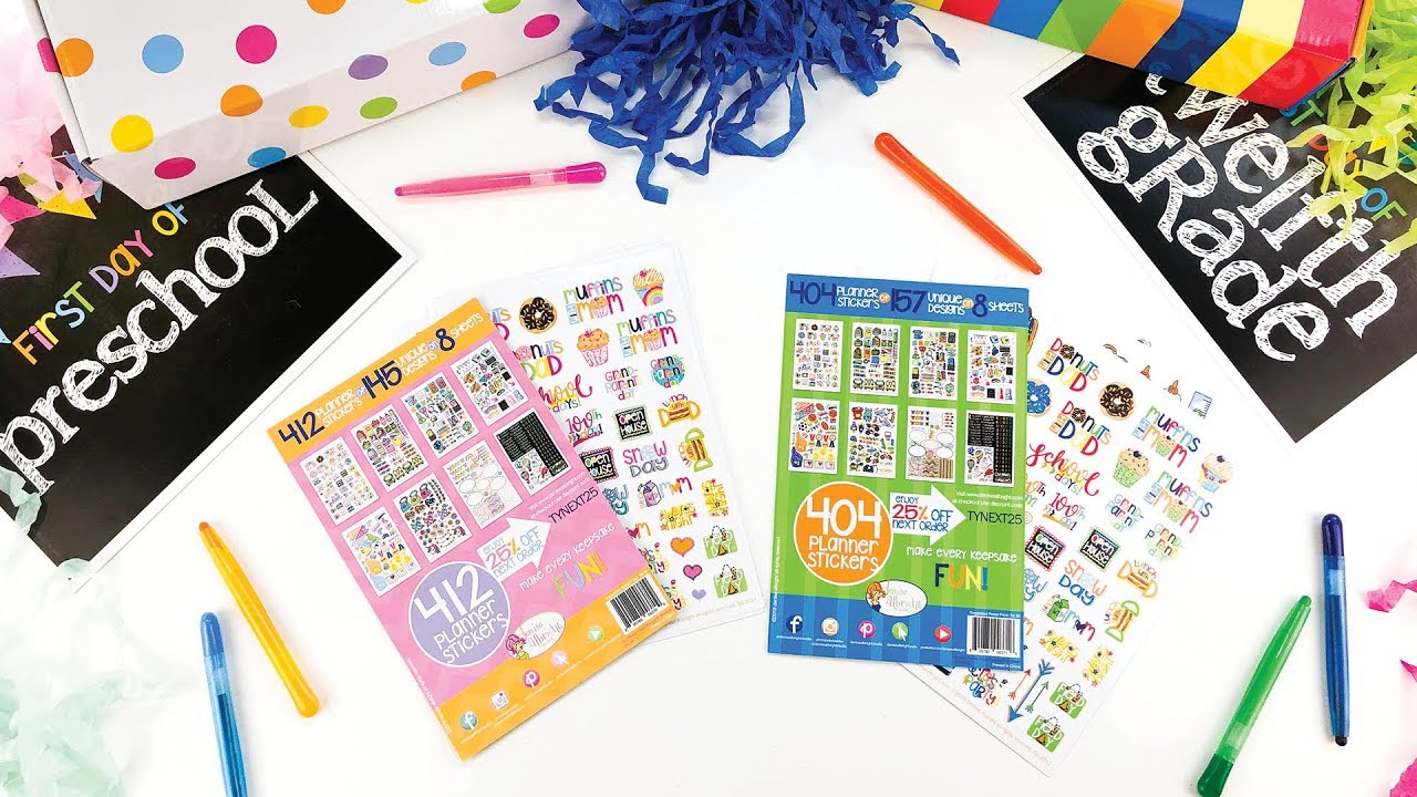 All-New School Days Stickers! | Great for the Class Keeper® or Reminder Binder®! | Mom-Must-Have