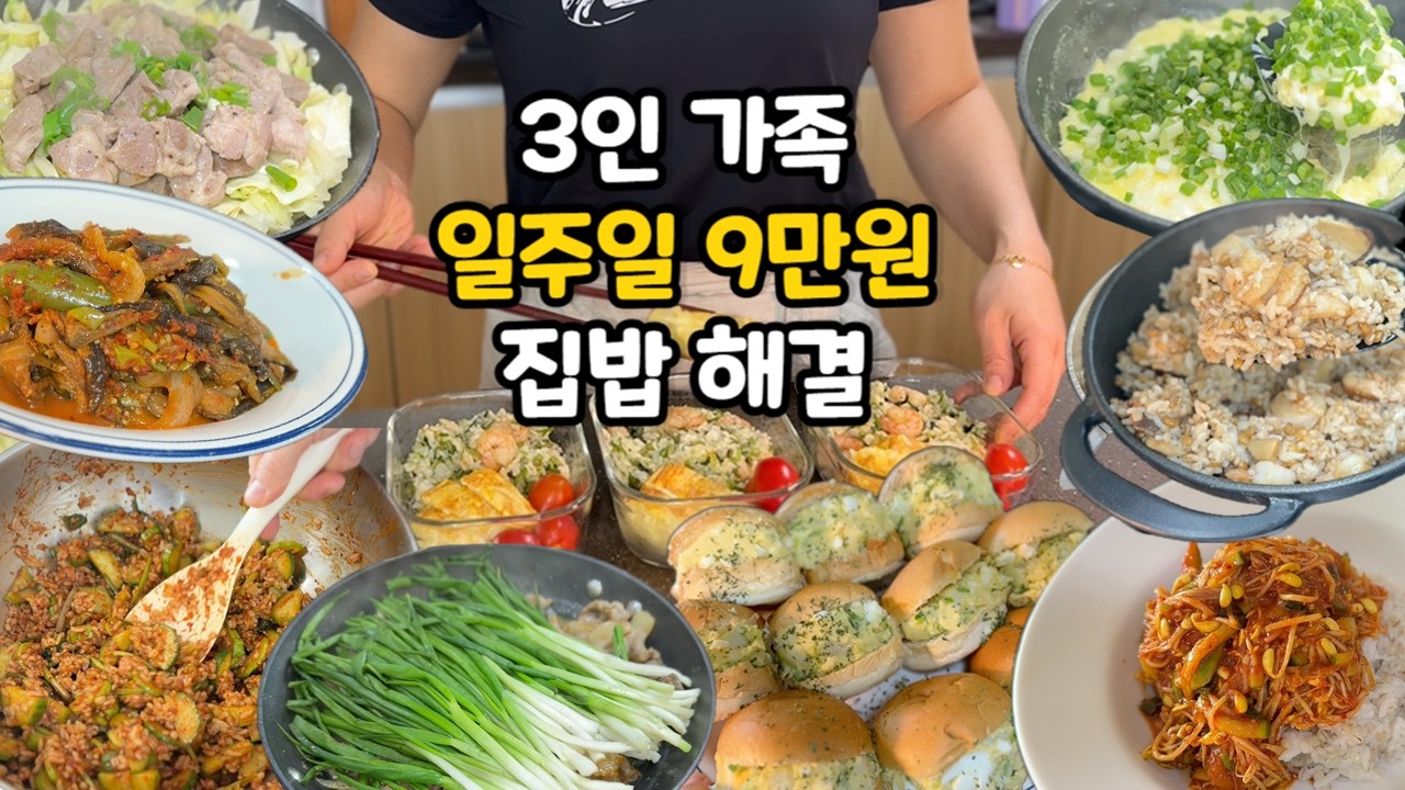 외식비 반은 줄어드는⚡️ | 제철 재료로 집밥 브이로그🥣 | 일주일 8만원으로 총 9끼 해결‼️