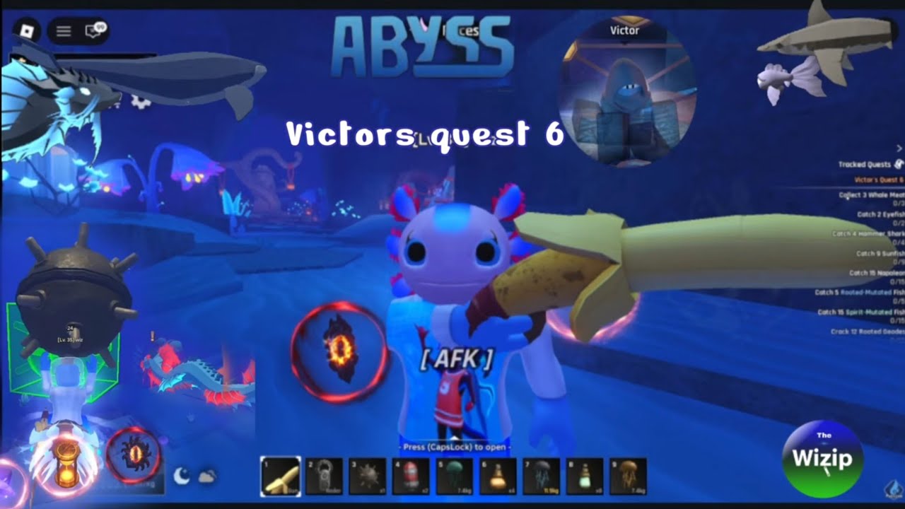 🤿Abyss Roblox Victors quest full🎣😅#roblox#abyss#subscribe#gaming#fishing 