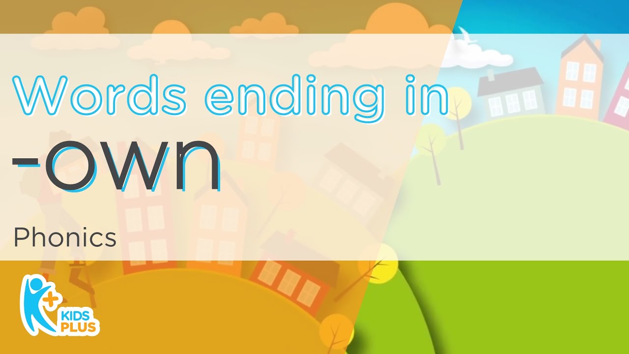 Phonics  |  Words ending in the sound -own | Grade 1 English | Rhyming Words