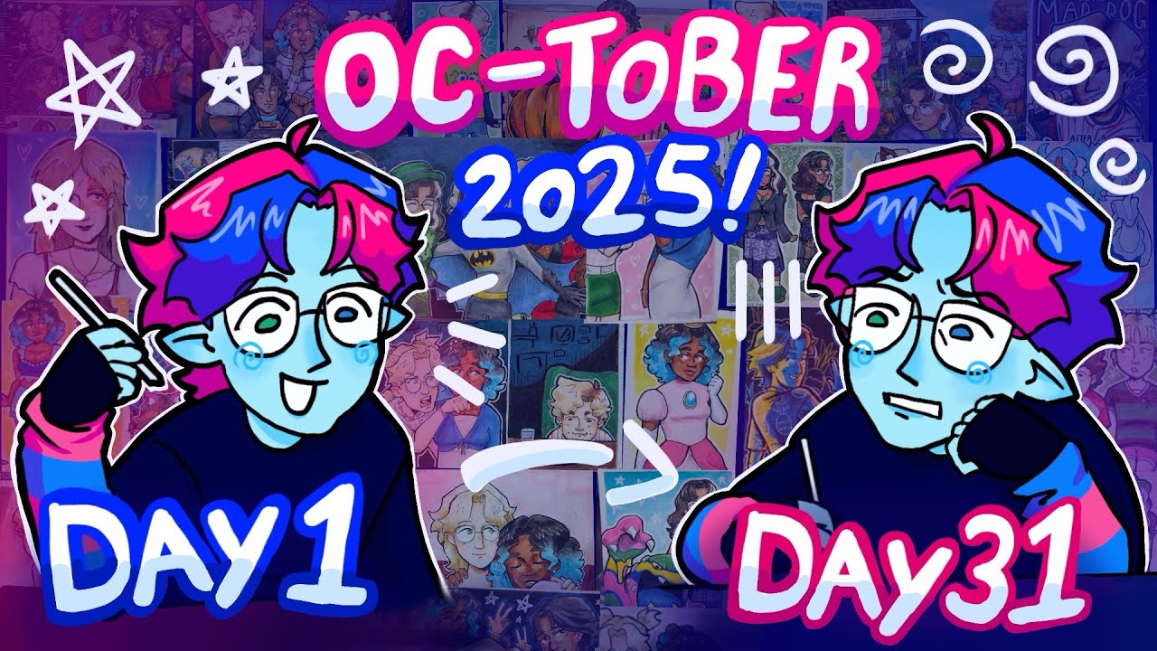 ONLY DRAWING MY OCs FOR A WHOLE MONTH | October art challenge 