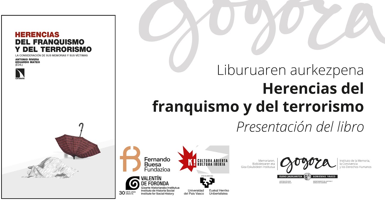 Liburu aurkezpena | Presentación libro  'Herencias del Franquismo y del Terrorismo'