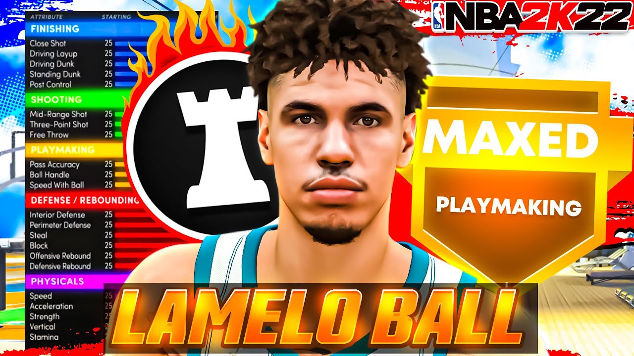 How to make LaMelo Ball EXACT build on NBA 2K22! Best Point Guard build on NBA 2K22!