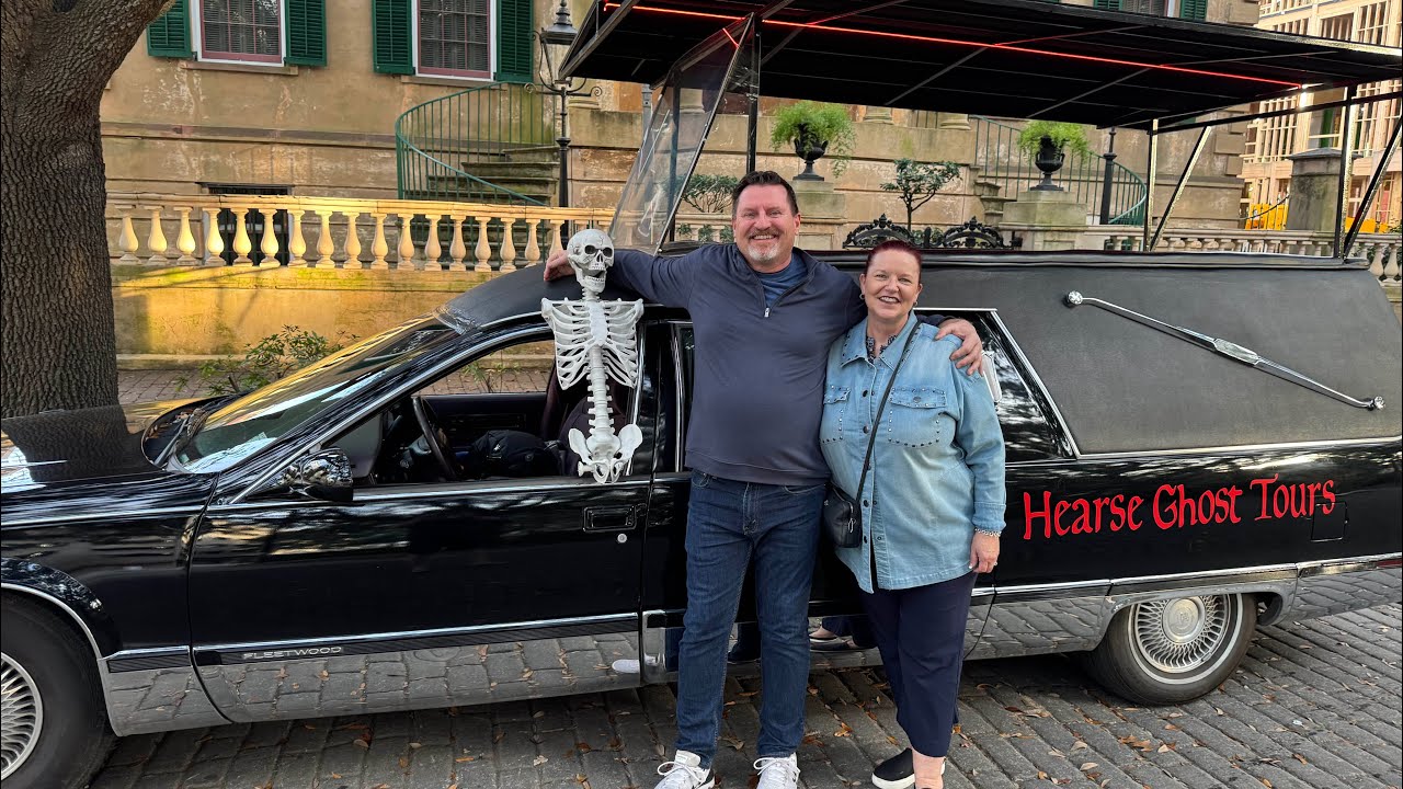 Savannah, Georgia Trip Part 3  - Hearse Ghost Tour