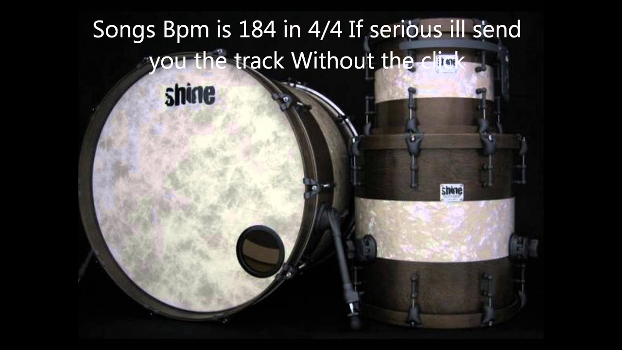 Metalcore drum track 184 bpm