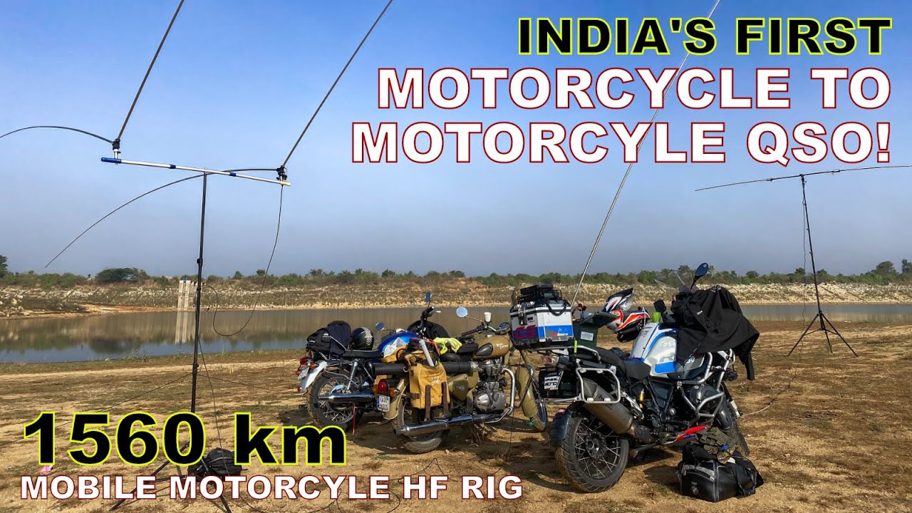 VU2UCR - Groundbreaking Motorcycle-to-Motorcycle HF Radio Contact in India! 🏍️📡