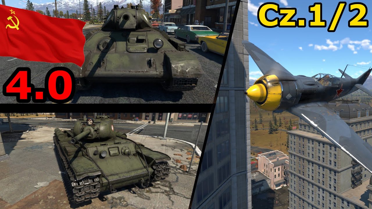 Szybko i skutecznie 4.0 Cz.1/2 | T-34E STZ, KW-1S, Ła-5FN | War Thunder PL