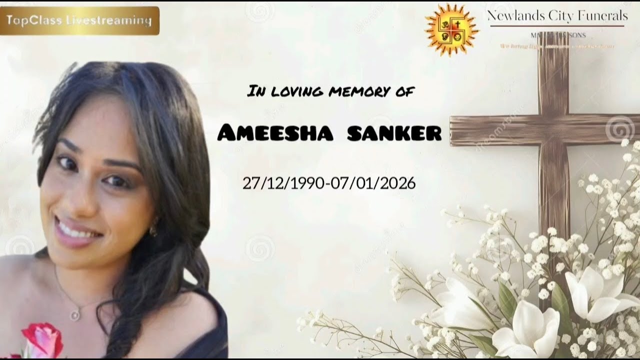 Funeral Service of The Late Ameesha Sanker