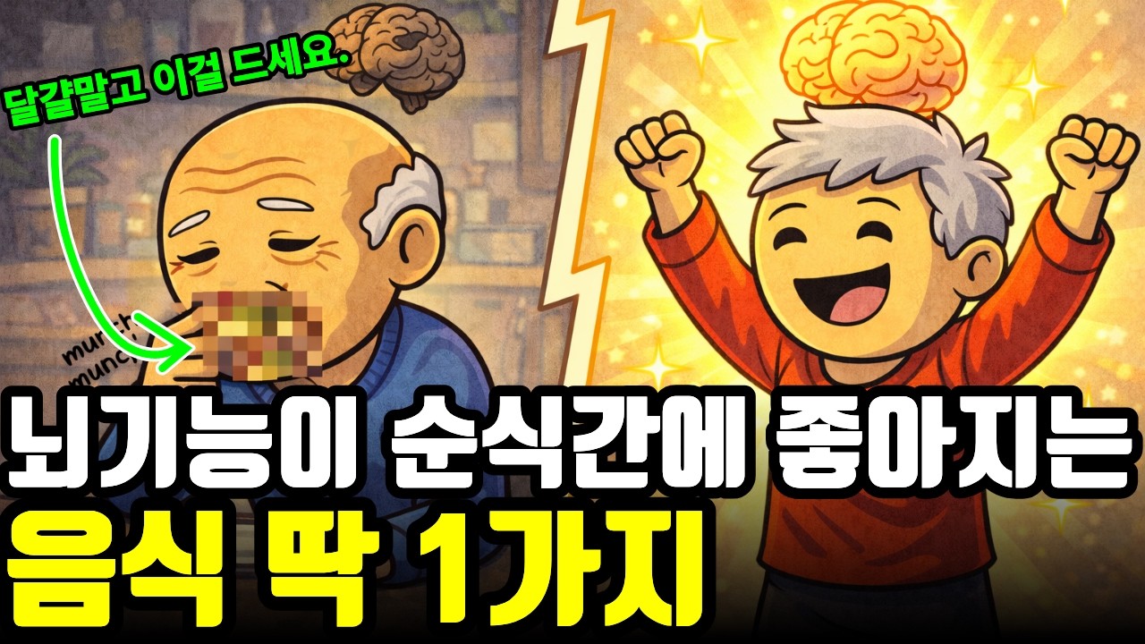 20세부터 늙기 시작하는 뇌, 매일 오후 '이것 한 줌'씩만 챙겨 드세요. 몇 주면 뇌 나이가 되돌아갑니다.